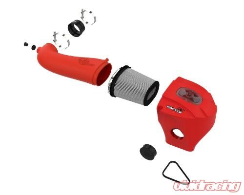 aFe Power Momentum GT Red Edition Cold Air Intake System w/ Pro DRY S Filter Dodge Challenger|Charger R 2011-2023